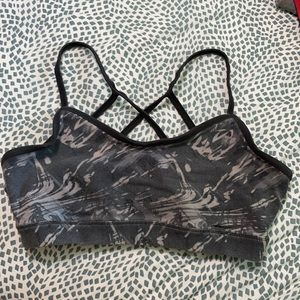 Black & grey Reebok sports bra